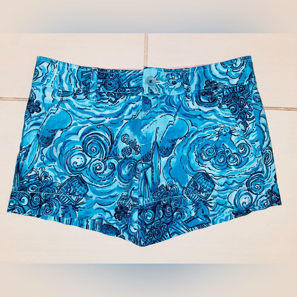Lilly Pulitzer Dark N Stormy Walsh shorts